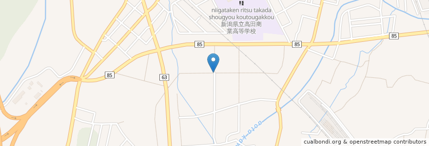 Mapa de ubicacion de 龍馬軒 en 日本, 新潟県, 上越市.