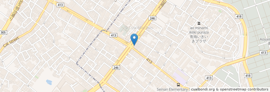 Mapa de ubicacion de Vent en Japan, 東京都, 渋谷区.