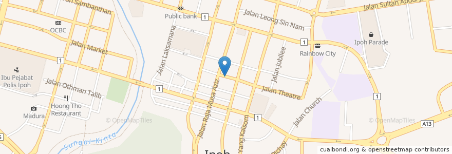 Mapa de ubicacion de Kedai Makan Tuck Kee en Malaysia, Perak.