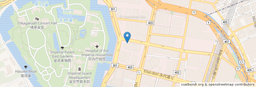Mapa de ubicacion de 丸の内パークイン en Giappone, Tokyo, Chiyoda.