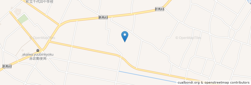 Mapa de ubicacion de 千代田町 en Giappone, Prefettura Di Gunma, 邑楽郡, 千代田町.