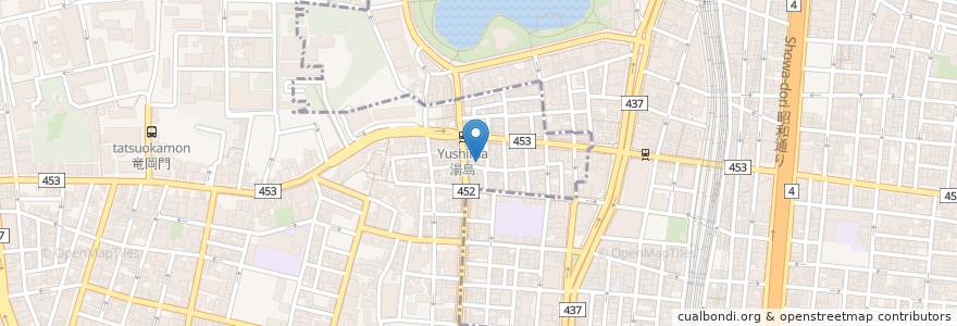 Mapa de ubicacion de いろは亭 en Japon, Tokyo, 台東区.
