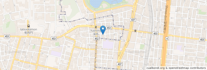 Mapa de ubicacion de とりひろ en Giappone, Tokyo, 台東区.