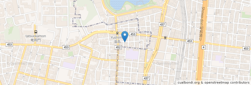 Mapa de ubicacion de Mini Dining Coco Cafe en 일본, 도쿄도, 다이토구.