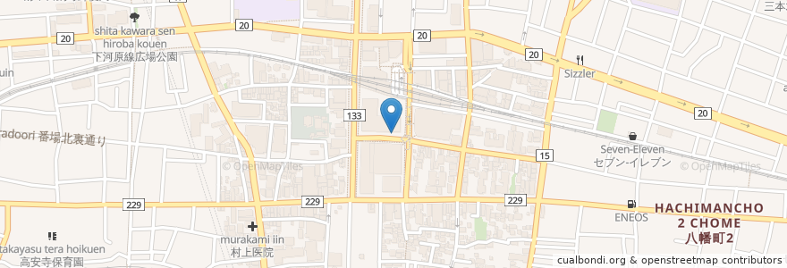 Mapa de ubicacion de ル・シーニュ駐輪場 en اليابان, 東京都, 府中市.