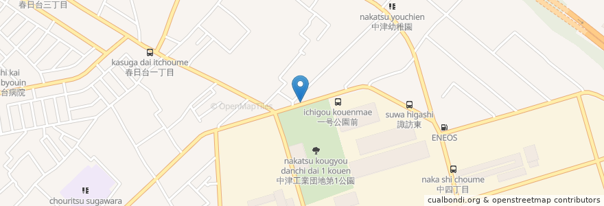 Mapa de ubicacion de ふじや食堂 en Япония, Канагава, Айко, Аикава.