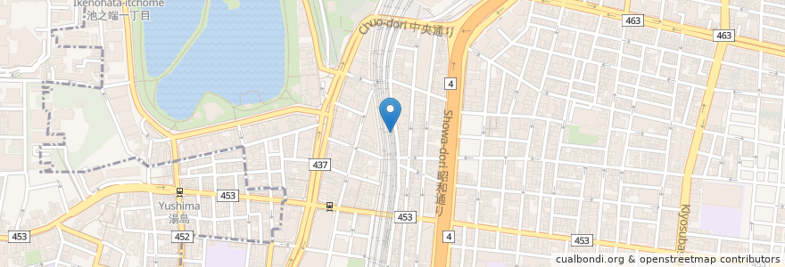 Mapa de ubicacion de かつ仙 en Japon, Tokyo, 台東区.
