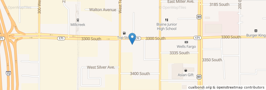 Mapa de ubicacion de Jimmy John's en Estados Unidos De América, Utah, Salt Lake County, South Salt Lake.