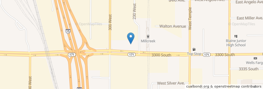 Mapa de ubicacion de Apollo Burger en アメリカ合衆国, ユタ州, Salt Lake County, South Salt Lake.