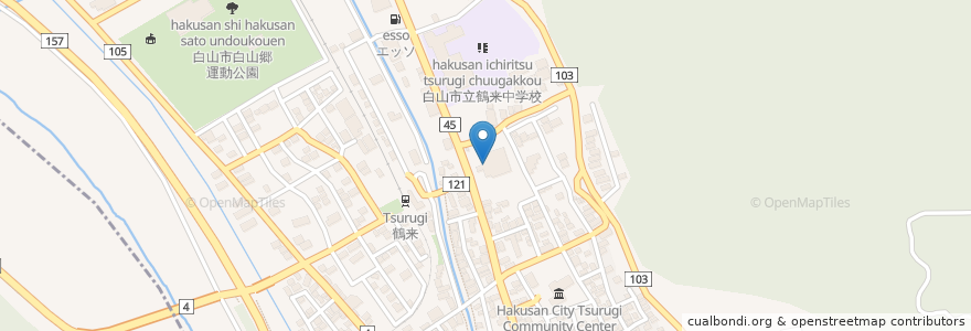 Mapa de ubicacion de 白山GOレンタサイクル en Japan, 石川県, 白山市.