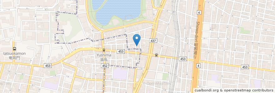 Mapa de ubicacion de 上野ぐりぐり en اليابان, 東京都, 台東区.