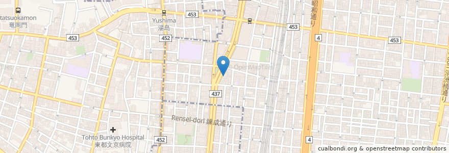 Mapa de ubicacion de BAR承太郎 en Giappone, Tokyo, 台東区.