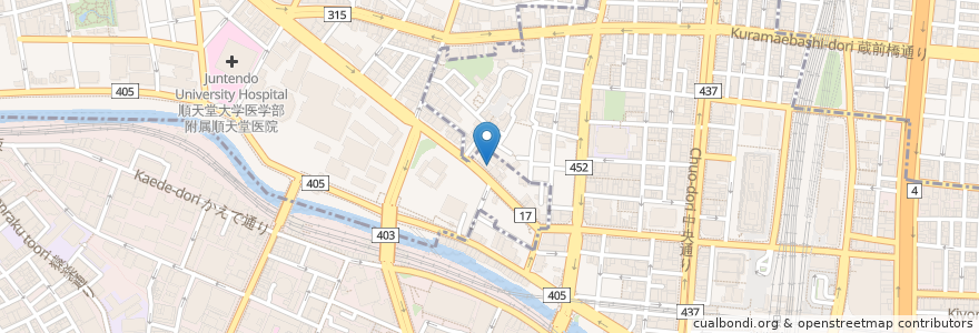 Mapa de ubicacion de 依田デンタルクリニック en 日本, 東京都, 文京区, 千代田区.