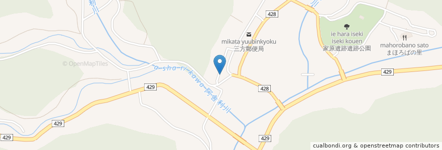 Mapa de ubicacion de 天理教三公文教会 en 일본, 효고현, 宍粟市.