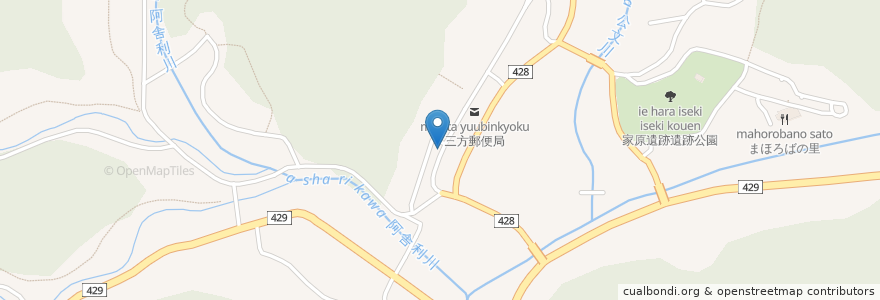 Mapa de ubicacion de 近江薬品 en 일본, 효고현, 宍粟市.