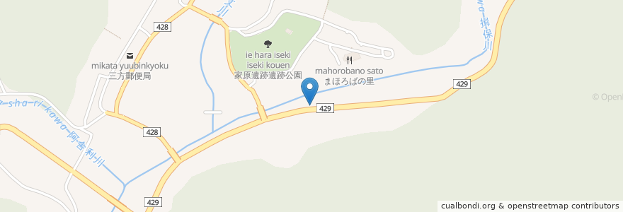 Mapa de ubicacion de 井ノ田公民館 en ژاپن, 兵庫県, 宍粟市.