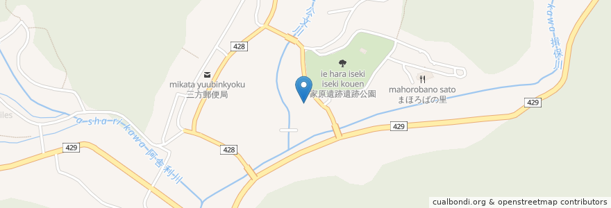 Mapa de ubicacion de センター三方 en Japonya, 兵庫県, 宍粟市.