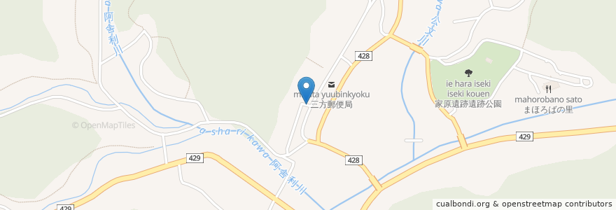 Mapa de ubicacion de 太田医院 en Japón, Prefectura De Hyōgo, 宍粟市.