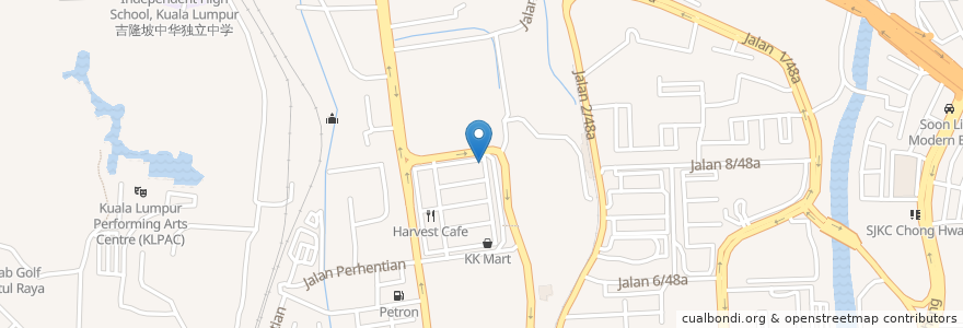 Mapa de ubicacion de Project B en マレーシア, セランゴール, クアラルンプール.