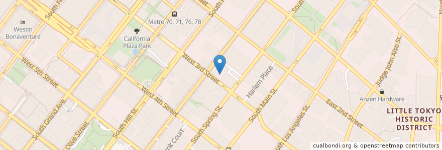 Mapa de ubicacion de Paragon Parking Inc. en Amerika Birleşik Devletleri, Kaliforniya, Los Angeles County, Los Angeles.
