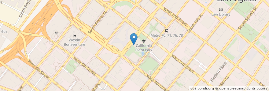 Mapa de ubicacion de Poké Bar en Estados Unidos Da América, Califórnia, Los Angeles County, Los Angeles.