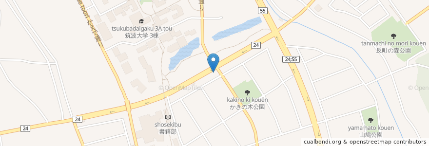 Mapa de ubicacion de ランプ en Japão, 茨城県, つくば市.