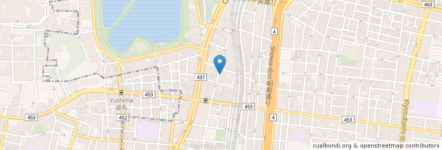 Mapa de ubicacion de 若狭家 en Japonya, 東京都, 台東区.