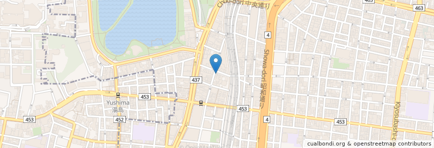 Mapa de ubicacion de 80's Waffle en Japonya, 東京都, 台東区.