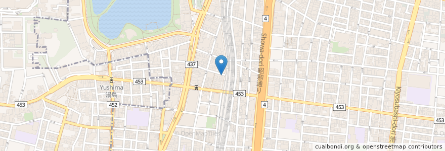 Mapa de ubicacion de 大阪やき三太 en اليابان, 東京都, 台東区.