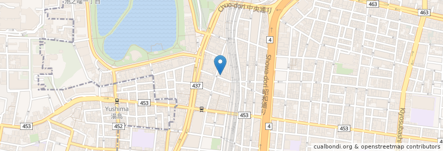 Mapa de ubicacion de はなまるうどん en Japan, Tokio, 台東区.