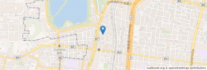 Mapa de ubicacion de hoho en Jepun, 東京都, 台東区.