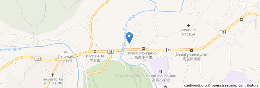Mapa de ubicacion de とんちぼ en 日本, 埼玉县, 日高市.