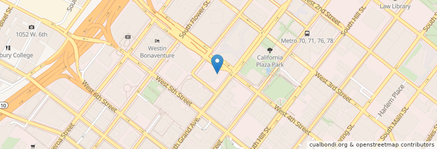 Mapa de ubicacion de Speciality's en États-Unis D'Amérique, Californie, Los Angeles County, Los Angeles.