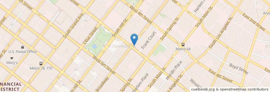 Mapa de ubicacion de Walgreens en United States, California, Los Angeles County, Los Angeles.