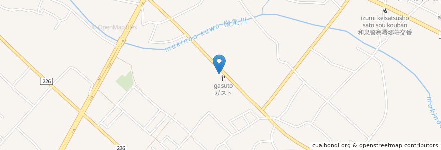 Mapa de ubicacion de かすが食堂 en Japón, Prefectura De Osaka, 和泉市.