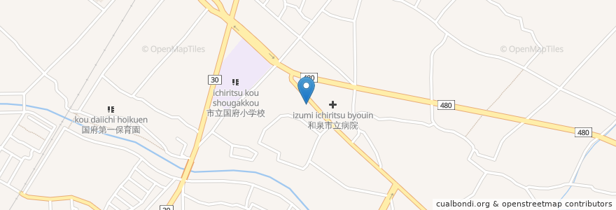 Mapa de ubicacion de きただ内科クリニック en Japão, 大阪府, 和泉市.