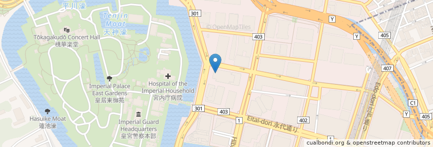 Mapa de ubicacion de Le Poulet en 日本, 東京都, 千代田区.