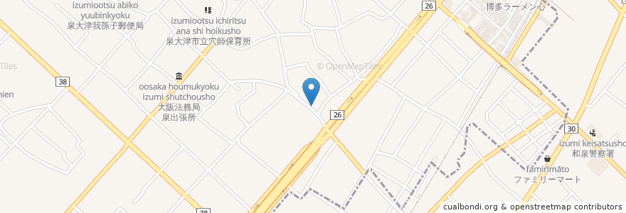 Mapa de ubicacion de 元禄寿司 en Giappone, Prefettura Di Osaka.