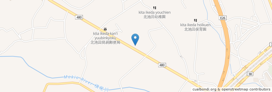 Mapa de ubicacion de ごちそう村 和泉中央店 en 日本, 大阪府, 和泉市.