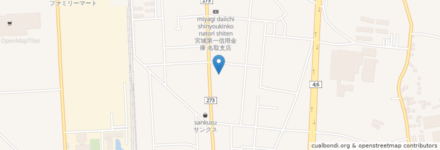 Mapa de ubicacion de ボンヌ・ジュルネ en Japan, Präfektur Miyagi, 名取市.