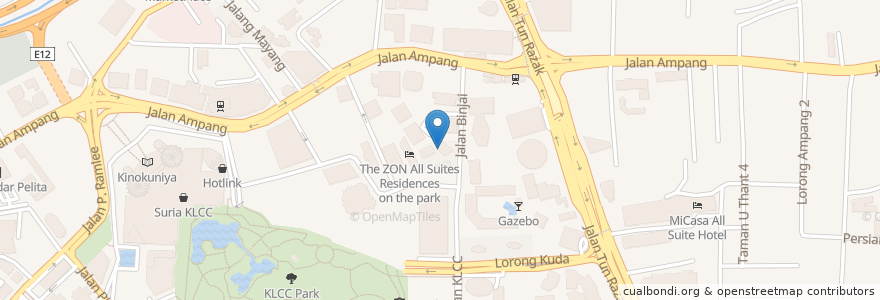 Mapa de ubicacion de Canteloupe en Malasia, Selangor, Kuala Lumpur.