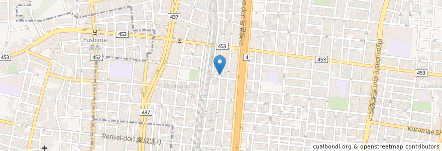 Mapa de ubicacion de ガルミッシュ en Japonya, 東京都, 台東区.