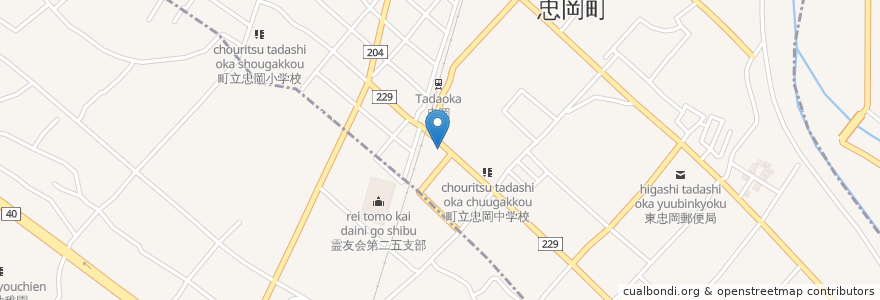 Mapa de ubicacion de やきとり大吉 忠岡店 en 日本, 大阪府, 泉北郡, 忠岡町.