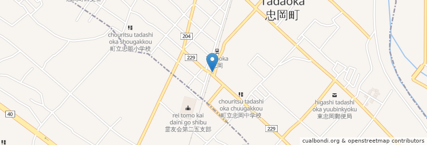 Mapa de ubicacion de じゃんぼ總本店 忠岡駅前店 en 일본, 오사카부, 泉北郡, 忠岡町.