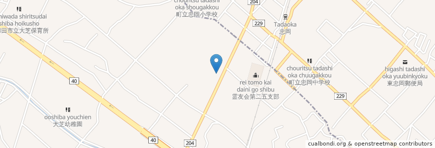 Mapa de ubicacion de すき家 岸和田磯上店 en 일본, 오사카부, 岸和田市, 泉北郡, 忠岡町.