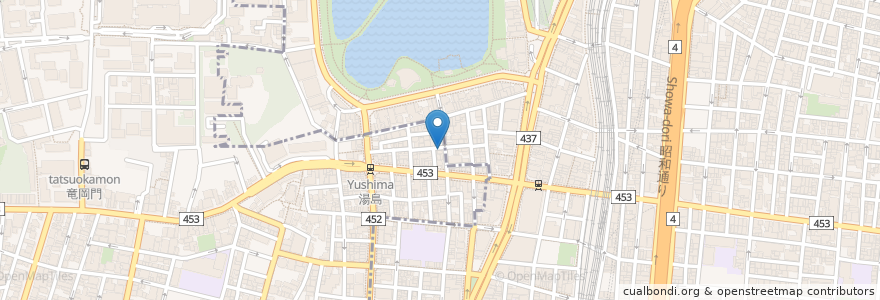 Mapa de ubicacion de マンマミア en 日本, 東京都, 台東区.