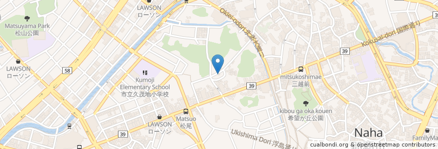 Mapa de ubicacion de フットボールカフェ･カンプノウ en Japonya, 沖縄県, 那覇市.