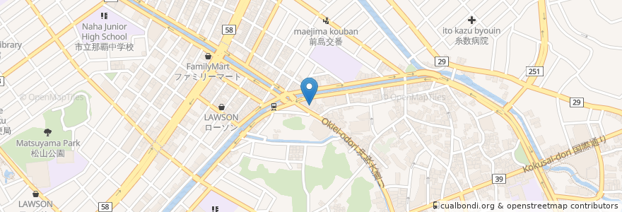 Mapa de ubicacion de fm那覇 en Giappone, Prefettura Di Okinawa, 那覇市.