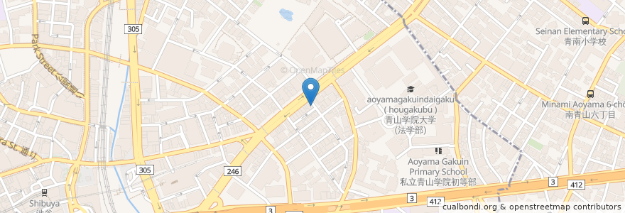 Mapa de ubicacion de Zero en Jepun, 東京都, 渋谷区.