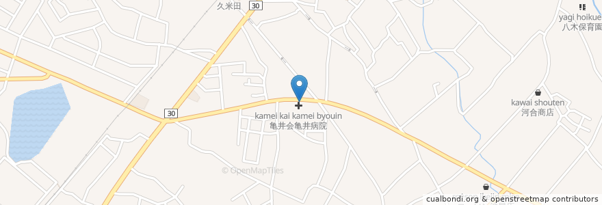 Mapa de ubicacion de あおば薬局 en Japan, 大阪府, 岸和田市.